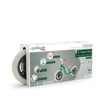 Chillafish Charlie 10 balansinis dviratis, Forest Green, 1,5–4 metų