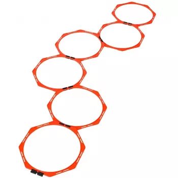 Select koordinacijos lankai, rinkinys iš 6, su nešiojimo dėklu, 40 cm skersmens, geltoni