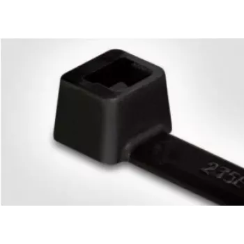 HellermannTyton T50R juodas kabelių raištis 200mm x 4,6mm (100 vnt.) 138-00019