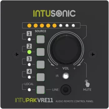 INTUSONIC VRE11 nuotolinio valdymo pultas, skirtas VRA1100 stiprintuvui 12604179