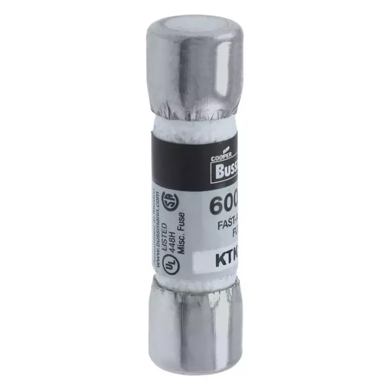 Eaton KTK-15 kasetinis saugiklis, 15 A, 600 V AC/DC, ypač greitaeigis, 10 mm x 38 mm, 10 vnt. paketas