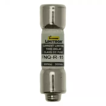 Eaton FNQ-R-15 lėtai perdegantis saugiklis 15A 600V AC/300V DC Class CC, 10 vnt. paketas