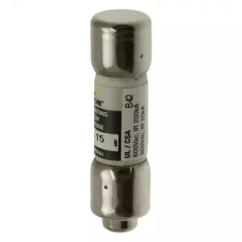 Eaton FNQ-R-15 lėtai perdegantis saugiklis 15A 600V AC/300V DC Class CC, 10 vnt. paketas