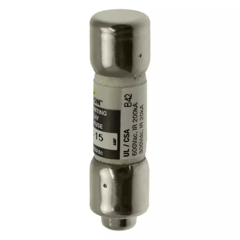 Eaton FNQ-R-15 lėtai perdegantis saugiklis 15A 600V AC/300V DC Class CC, 10 vnt. paketas