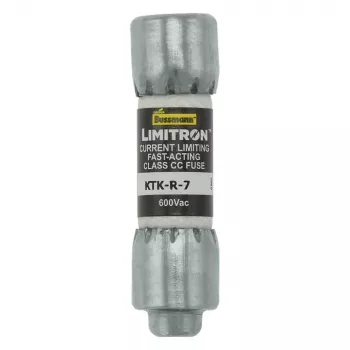 Eaton KTK-R-7 Class CC greitaeigis saugiklis, 7 A, 600 V AC, 200 kA pertraukimo galia, 10 vnt. paketas