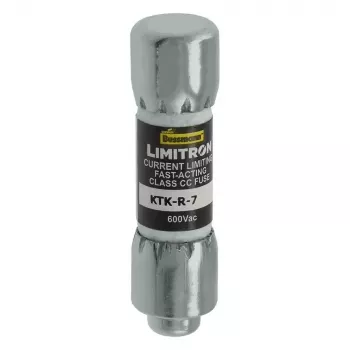Eaton KTK-R-7 Class CC greitaeigis saugiklis, 7 A, 600 V AC, 200 kA pertraukimo galia, 10 vnt. paketas