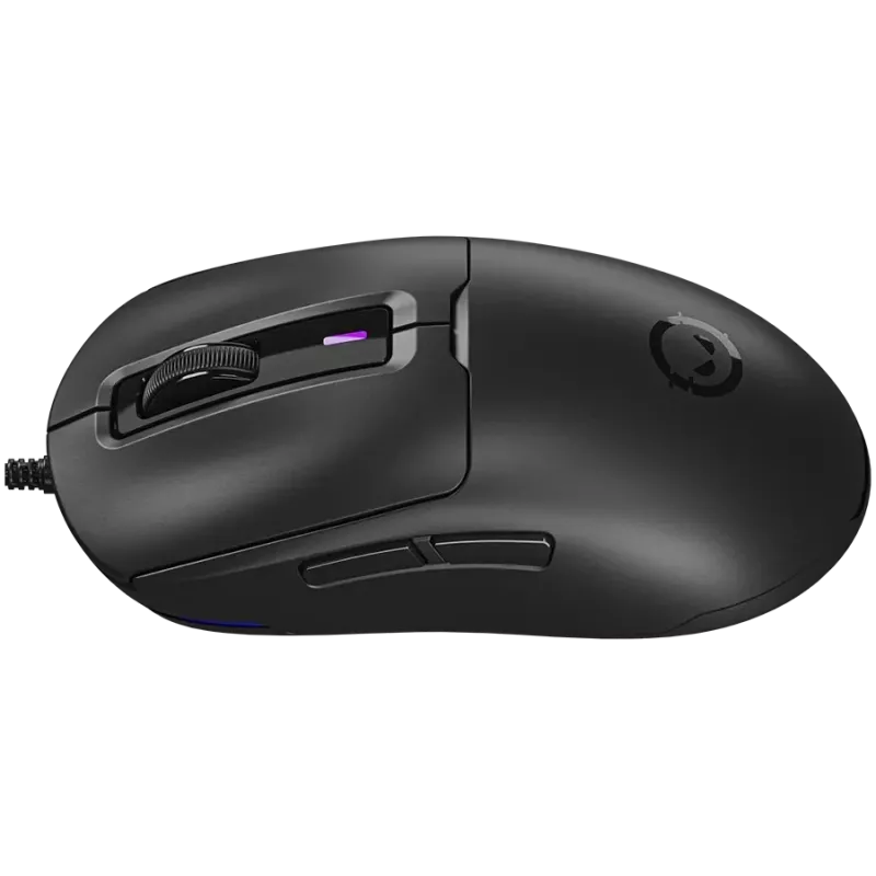 LORGAR MSA10R laidinė žaidimų pelė, PixArt 3311, 6 programuojami mygtukai, juoda (LRG-MSA10R-BK)