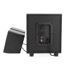 Nedis CSPR10021BK 2.1 PC garsiakalbių rinkinys, 33 W, maitinamas USB, juodas