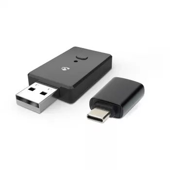 Nedis CKAA2400BK Bluetooth 5.0 USB-A adapteris, juodas, 10 m ryšys