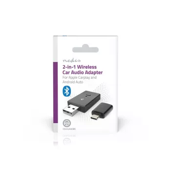 Nedis CKAA2400BK Bluetooth 5.0 USB-A adapteris, juodas, 10 m ryšys
