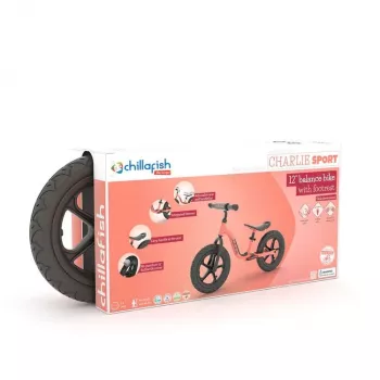 Chillafish Charlie Sport 12 balansinis dviratis, Flamingo Pink, 2-5 metų