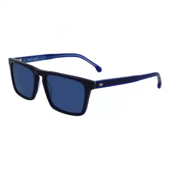 Paul Smith PSSN06255EDIS vyriški akiniai nuo saulės – juodas kvadratinis acetatinis rėmas, pilki 55 mm lęšiai