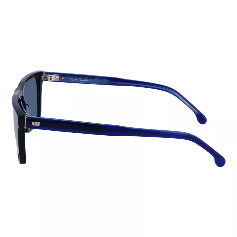 Paul Smith PSSN06255EDIS vyriški akiniai nuo saulės – juodas kvadratinis acetatinis rėmas, pilki 55 mm lęšiai