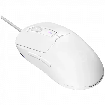 LORGAR LRG-MSA10R-WH laidinė žaidimų pelė, Pixart PMW3311 optinis jutiklis, Hetai 571 MCU, 5000 DPI, 1000 Hz, 7 programuojami mygtukai, RGB apšvietimas, dešiniarankė, balta