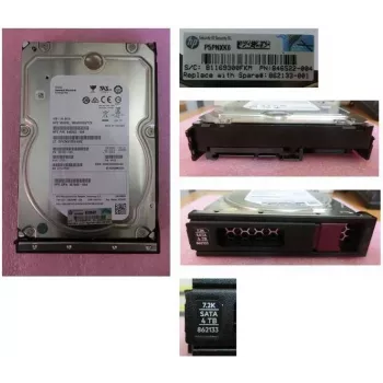 HPE 4TB 3,5 inch LFF SATA 6Gb/s 7200 RPM Midline Hot-Swap HDD su Low Profile laikikliu 862133-001