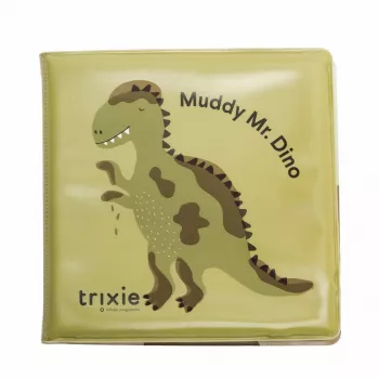 Trixie Dinozaurų maudymosi knygelė, neperšlampama, plaukioja, traškios detalės, 6m+