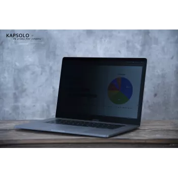 KAPSOLO dvipusis privatumo filtras 14,5 colio 16:10 nešiojamiesiems kompiuteriams, savaiminio klijavimo, nuo atspindžių, mėlynos šviesos mažinimas KAP12871