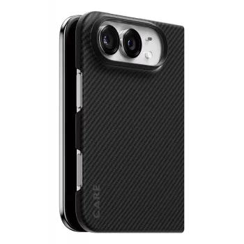 CARE™ by PanzerGlass® Discovery dėklas su MagSafe, skirtas iPhone 15 Pro Max - permatomas
