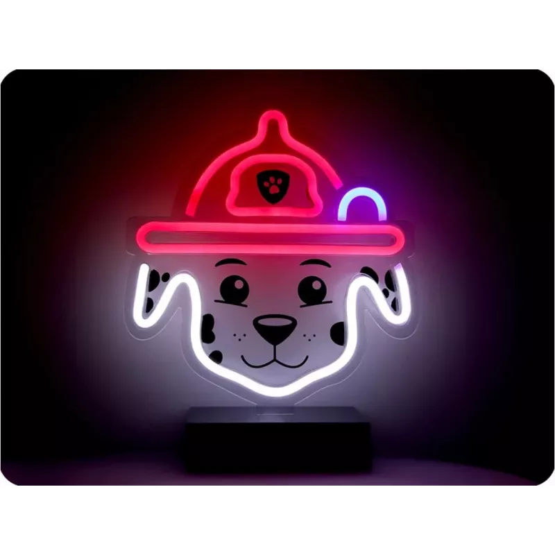 PAW Patrol LED neono stalinė lempa su stovu vaikams, Marshall