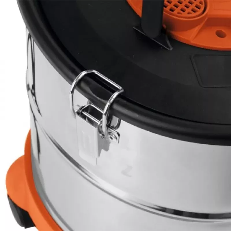 TOYA 800W pelenų siurblys 20L nerūdijančio plieno su HEPA filtru 78870