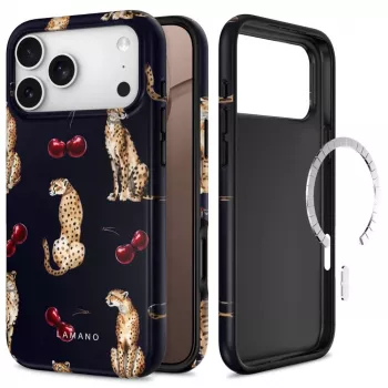 Tech-Protect Lamano MagSafe dėklas iPhone 17 Pro / 18 Pro - Midnight Cherry