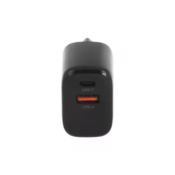 MOVANO GaN 20W USB-C PD + USB-A įkroviklis (juodas)