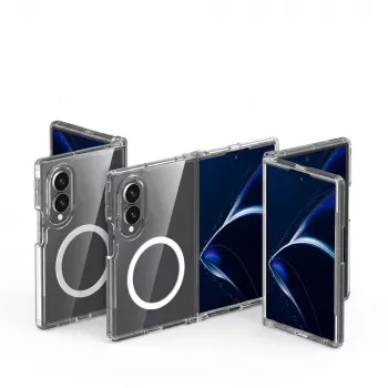Tech-Protect Flexair Hybrid MagSafe dėklas Samsung Galaxy Z Fold 8 - permatomas