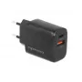MOVANO GaN 30W USB-C PD + USB-A sieninis įkroviklis (juodas)