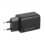 MOVANO GaN 45W USB-C PD + USB-A sieninis įkroviklis (juodas)