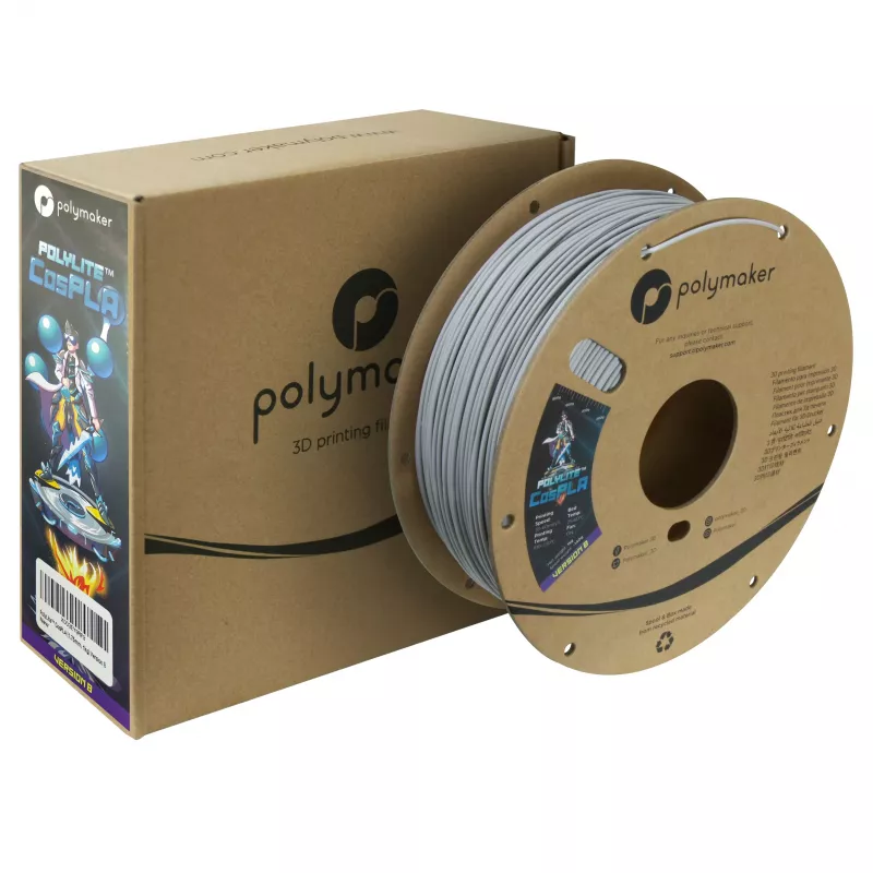 Polymaker PA07045 CosPLA Version B Filamentas PLA lengvai šlifuojamas, geras dažų sukibimas 1,75 mm