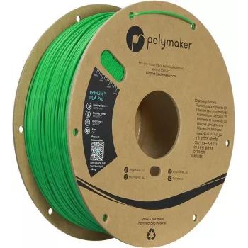 Polymaker PolyLite PLA Pro filamentas 1,75 mm 1 kg žalias, didelio standumo ir smūgiams atsparus PA07008