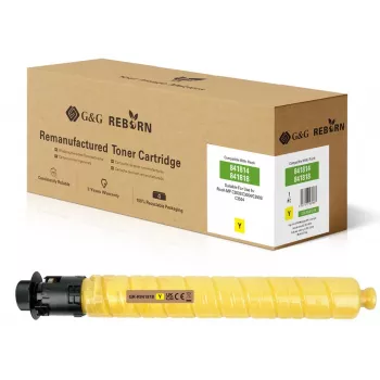 G&G suderinama geltona tonerio kasetė Ricoh 841818 - Didelio našumo, 18 000 puslapių GR-R841818