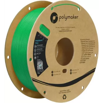 Polymaker PolySonic PLA High Speed 1,75 mm žalias 1 kg 3D spausdintuvo filamentas PA12010