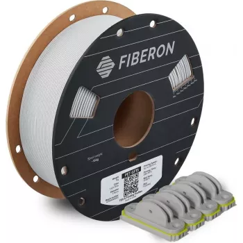 Polymaker Fiberon PET-GF15 1,75 mm šviesiai pilkas 0,5 kg 3D spausdintuvo filamentas (FL02004)