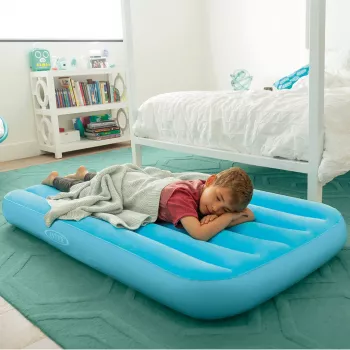 Intex 66803NP CozyKidz vaikiška oro lova 157 x 88 x 18 cm, mėlyna arba rožinė