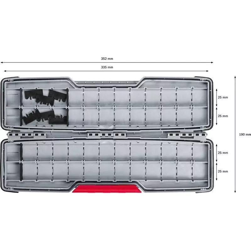 Bosch Accessories 2607011826 tarpinė dėžė L-BOXX sistemai (antracito spalvos)