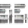 Bosch 2608521U79 34 dalių grąžtų ir atsuktuvų antgalių rinkinys su magnetiniu universaliuoju laikikliu, X-Line dėklu