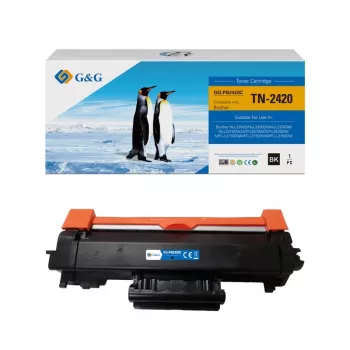 G&G XL suderinama tonerio kasetė su Brother TN-2420 (15697) - didelės talpos 6000 puslapių, juoda