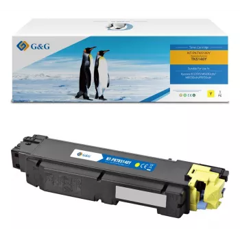 G&G suderinama tonerių kasetė Kyocera TK-5140Y (geltona, 5 000 psl.) 17187