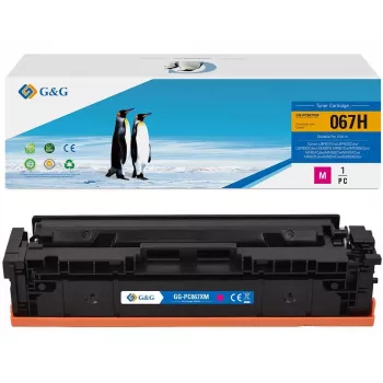 G&G XL rašalo kasetė, suderinama su Canon 067H, purpurinė (21619)