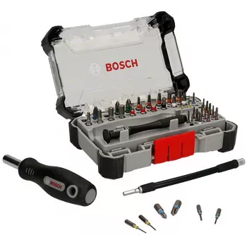 Bosch Precision Atsuktuvų Antgalių Rinkinys Su Stendu, 5 Rinkiniai Po 33 Dalis (Iš Viso 165), S2 Plienas, 1/4 inch Hex, PH/PZ/S/H/T Antgaliai, Magnetinis Laikiklis, Prekybinis Stendas 2607002837,0