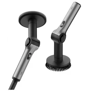 HOTO Flexi Cordless Spin Scrubber QWQJA08 (HFE0030GL) - teleskopinė elektrinė šepečių valymo mašina su 3 galvutėmis, IPX7, USB-C