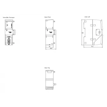 Siemens SIMATIC S7-1200 CM 1241 RS485 ryšių modulis 6ES72411AH320XB0
