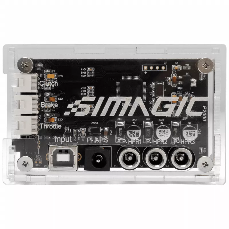 SIMAGIC Haptic Control Box (P2000-HCB) – 4 kanalų haptinio ryšio valdymo blokas, skirtas P2000 pedalams