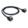 Kramer C-HM/RA2-6 High-Speed HDMI kabelis su Ethernet, stačiu kampu HDMI male į stačiu kampu HDMI male, 1,8 m, trigubai ekranuotas, pilkas, 4K palaikymas 97-0144006