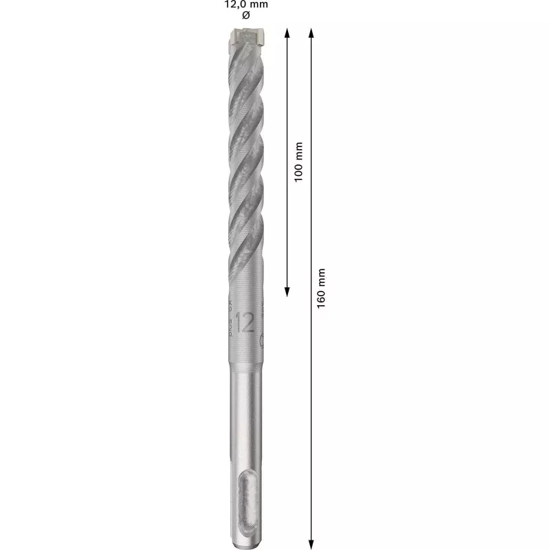 BOSCH 2608833905 PRO SDS Plus-5X gręžtuvas plaktukinis 12x100x160 mm