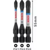 Bosch 2608522491 Phillips PH2 antgalių rinkinys, 3 vnt., 25 mm, 1/4 colio šešiabriaunis kotas