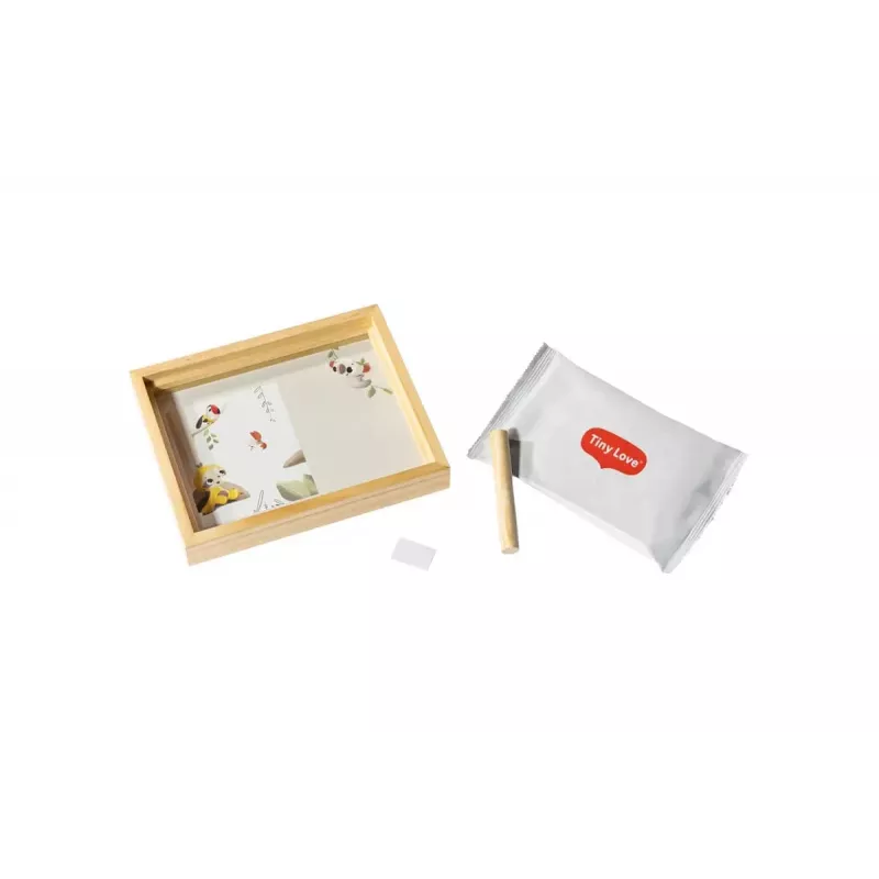 Tiny Love Simple Wooden Frame kūdikio rankyčių ir pėdučių įspaudų rinkinys