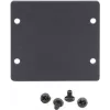 Kramer W-2BLANK juodas priekinis tuščias įdėklas sieninėms plokštėms (2 išpjovos) 85-00705090