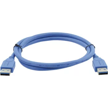 Kramer C-USB3/AA-3 USB 3.0 kabelis, Type-A Male į Type-A Male, 0,9 m, mėlynas 96-0230003
